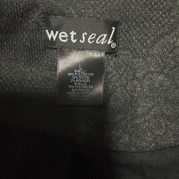 Wet Seal SZ L Black Floral Single Button Front Blazer - Picture 8 of 15